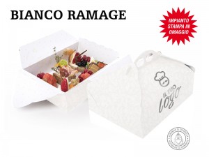 SCATOLE PORTA PASTE PERSONALIZZATE BIANCO RAMAGE